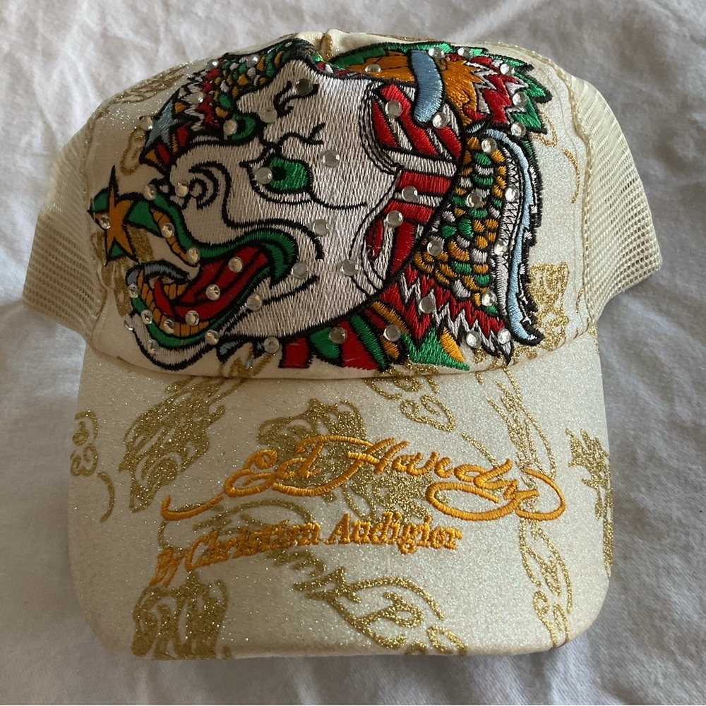 Ed Hardy Embroidered Cap - Picture 2 of 8
